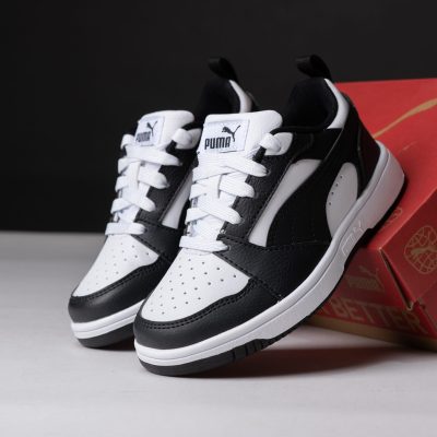 Puma rebound v6 lo ac ps 393834 01 BLANCO/NEGRO