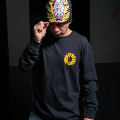 RIPNDIP PLAYERA DE MANGA LARGA BURN IN HECK LONG SLEEVE RNDHOL24138