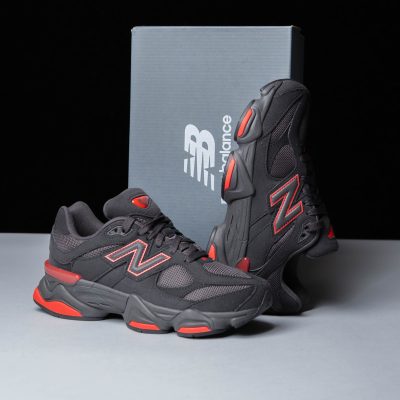 New Balance 9060 BLACK RED GC9060JR