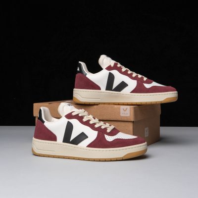 Veja V-10 Leather White Black AMARANTE VI0220864