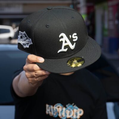 B3-371 NEW ERA GORRA 5950 EG SP BLKBLKWHI OAKATH 60398773 NEGRO 7 1/4 57.7 CM