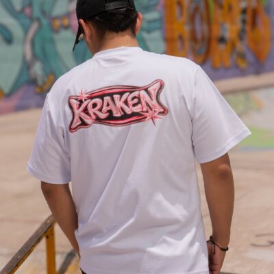 Kraken Playera Metallic Ballon T Shirt Full Blanco