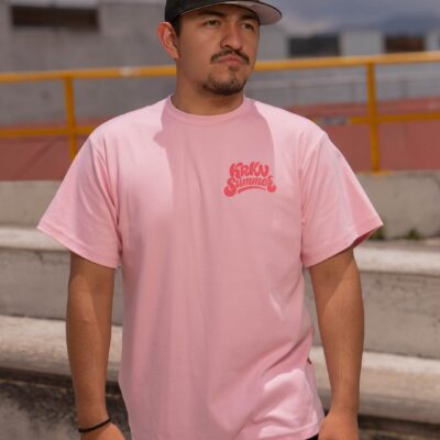 B6-053 KRAKEN PLAYERA POPSICLE T SHIRT ROSA  ROSA MEDIUM