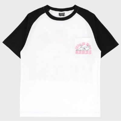 Lakai Playera LAKAI X RIPNDIP - RAGGLAN SS TEE - WHTBK ATEES26Q1-001-WHTBK