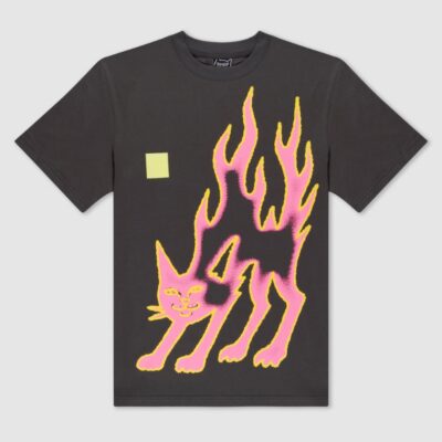 Lakai Playera LAKAI X RIPNDIP - PINK FLAME SS TE - GRAY PINK ATEES26Q1-002-GRYPK