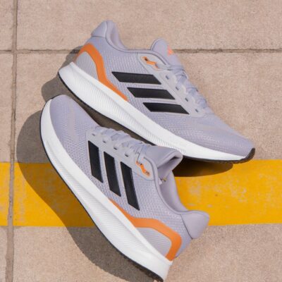 B4-165 ADIDAS RUNFALCON 5 MALE JQ6978 GRIS/BLANCO TALLA 9