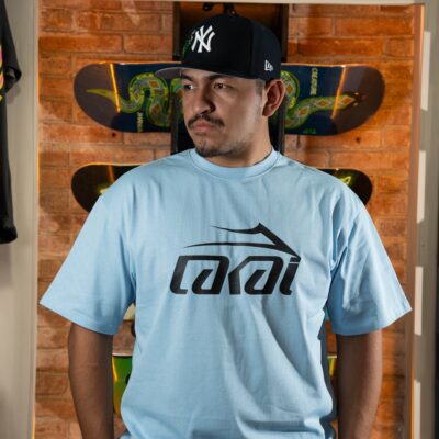 Lakai Playera Logo SS Tee - SLATE CELESTE
