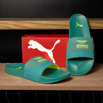 B3-747 PUMA SANDALIAS AMF1 LEADCAT 2.0 LOGO 309144 02  VERDE MENTA TALLA 8