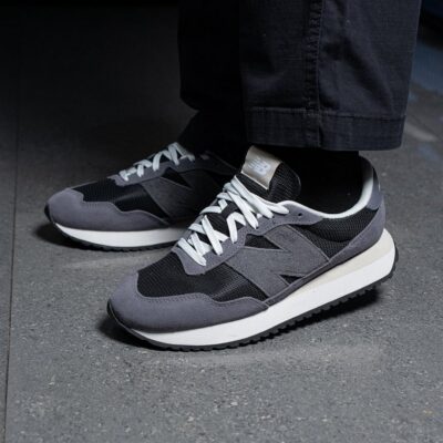 B3-387 NEW BALANCE 237 MENS M23718J NEGRO/GRIS TALLA 8